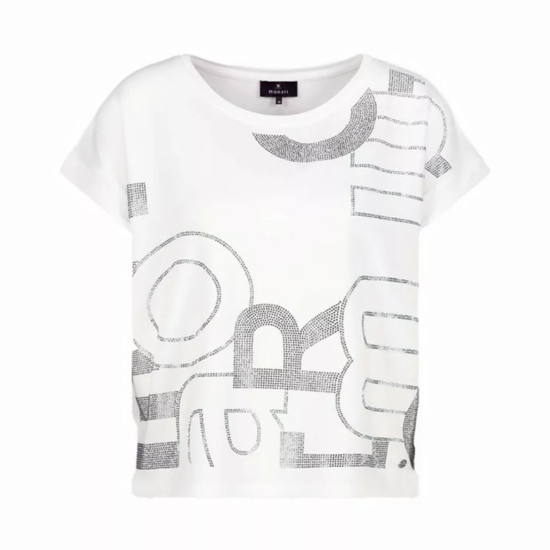Monari T-Shirt mit Strass Schrift günstig online kaufen