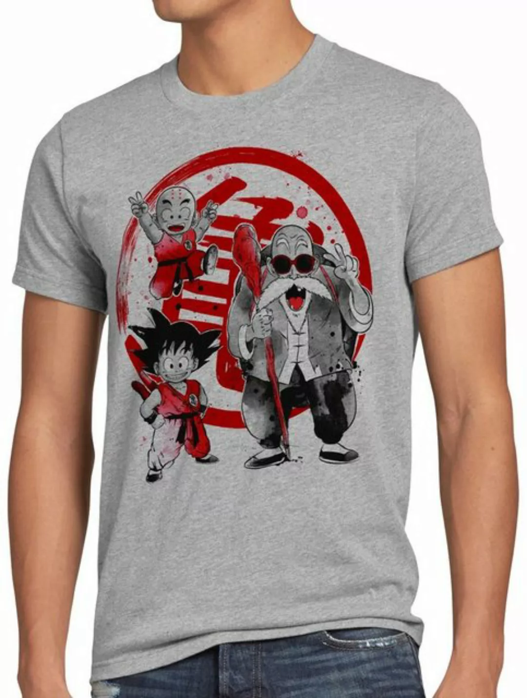 style3 Print-Shirt Herren T-Shirt Dragon Crew Energie Gallic Beam Struggle günstig online kaufen