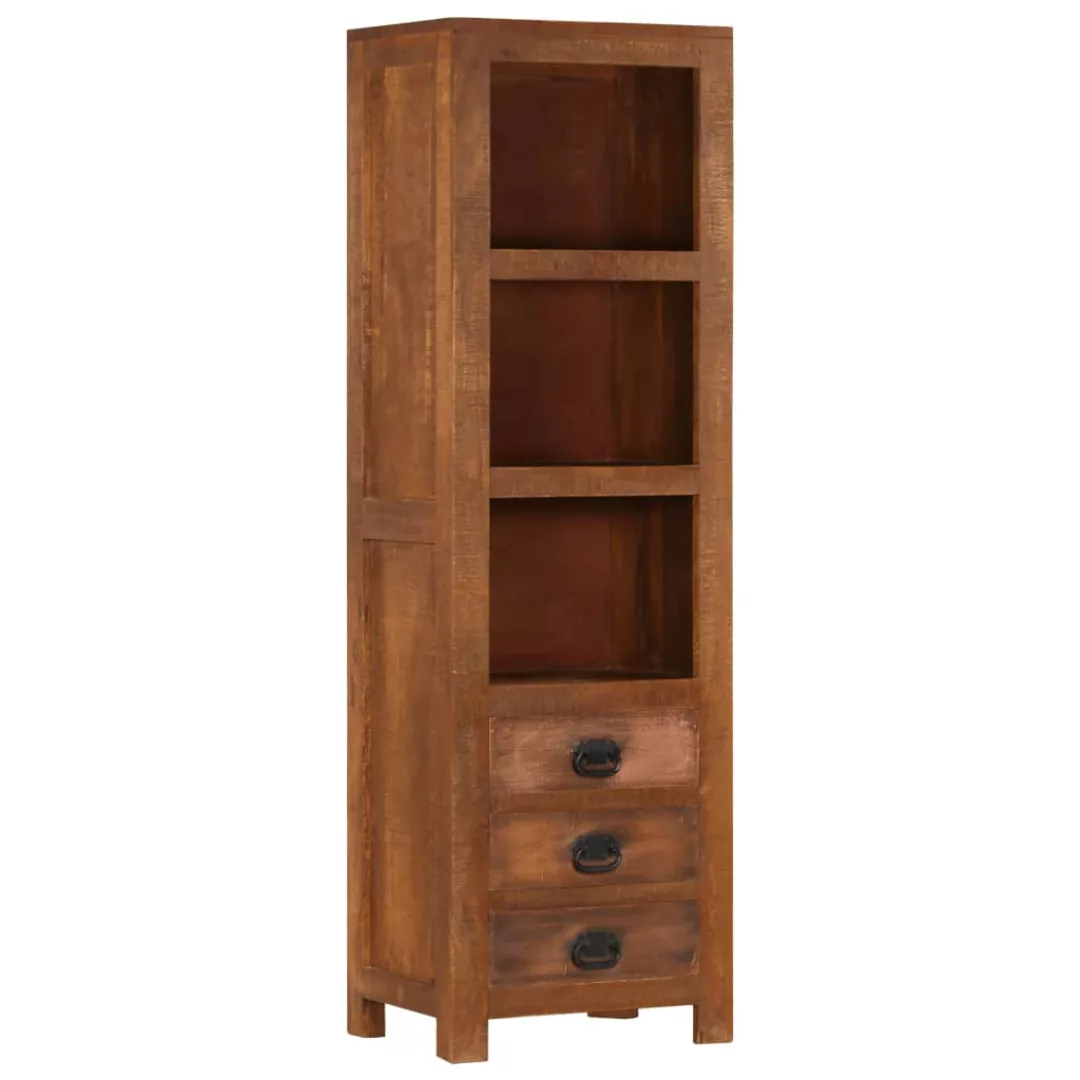 Highboard Mit 3 Schubladen 40 X 30 X 130 Cm Massivholz Mango günstig online kaufen