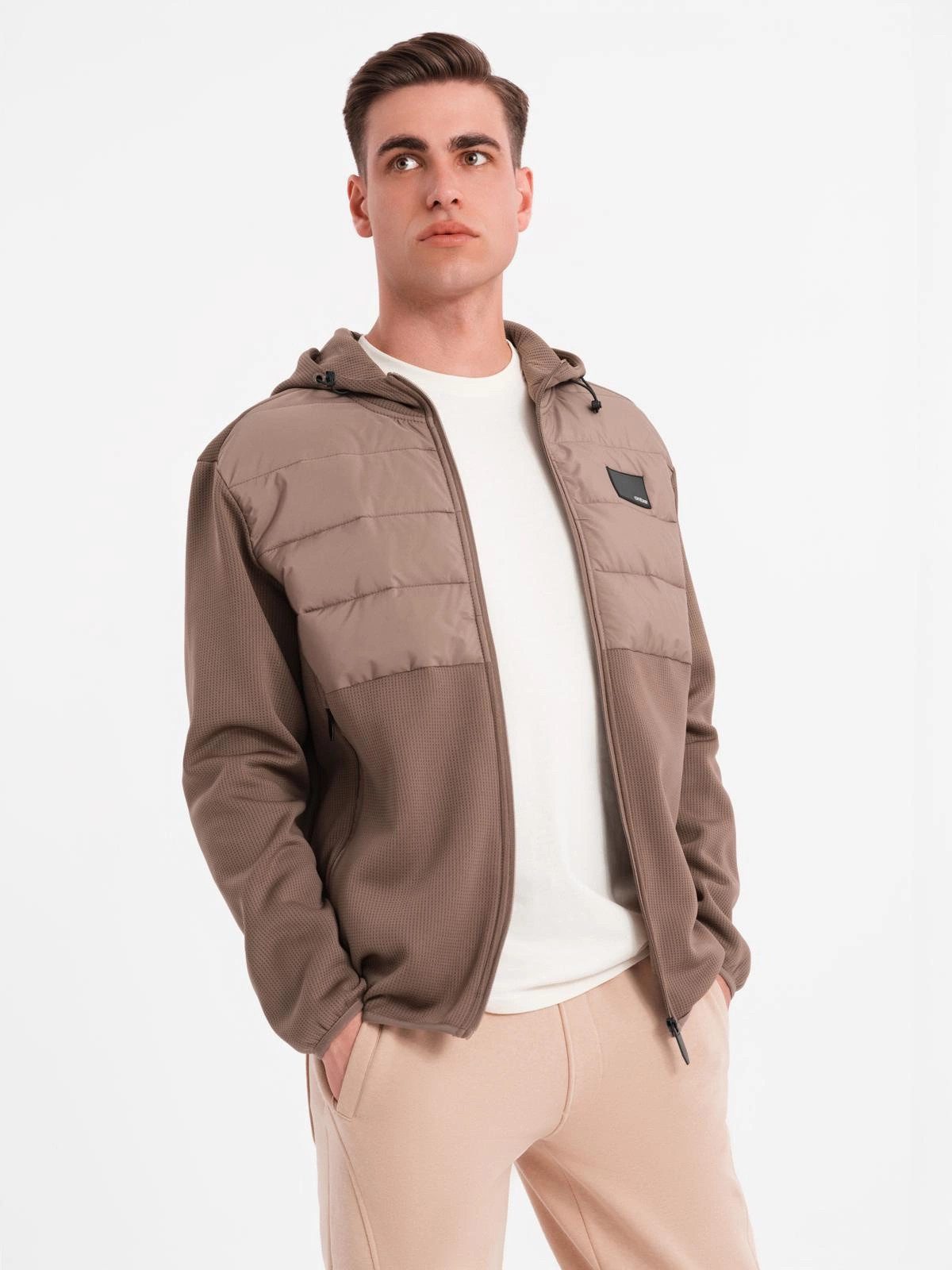 OMBRE Allwetterjacke Leichte Herrenjacke aus Materialkombinationen günstig online kaufen