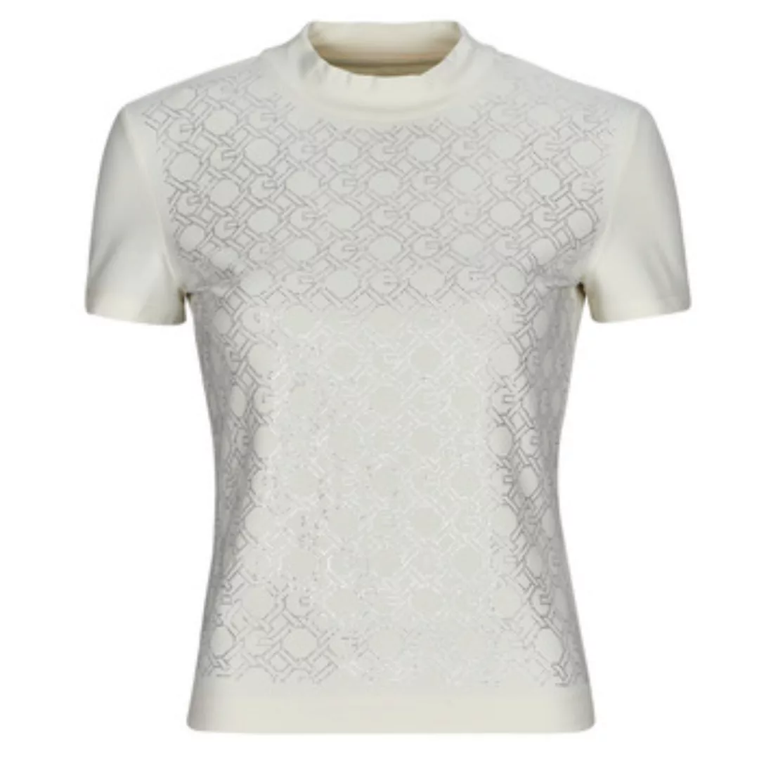 Guess  T-Shirt MOCK NECJK ALL OVER LOGO günstig online kaufen