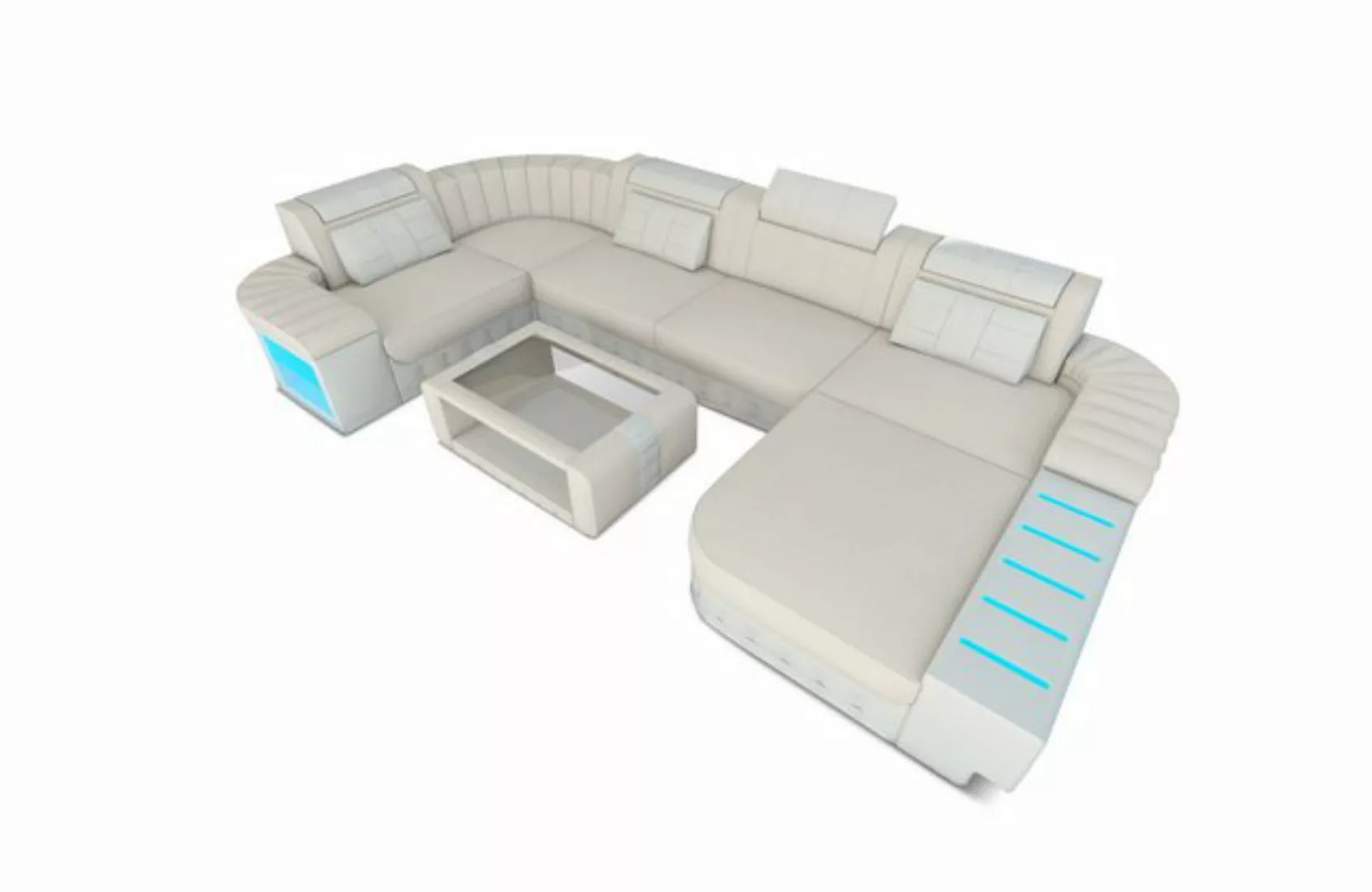 Sofa Dreams Wohnlandschaft Polster Stoffsofa Bellagio U Form Stoff Sofa Cou günstig online kaufen