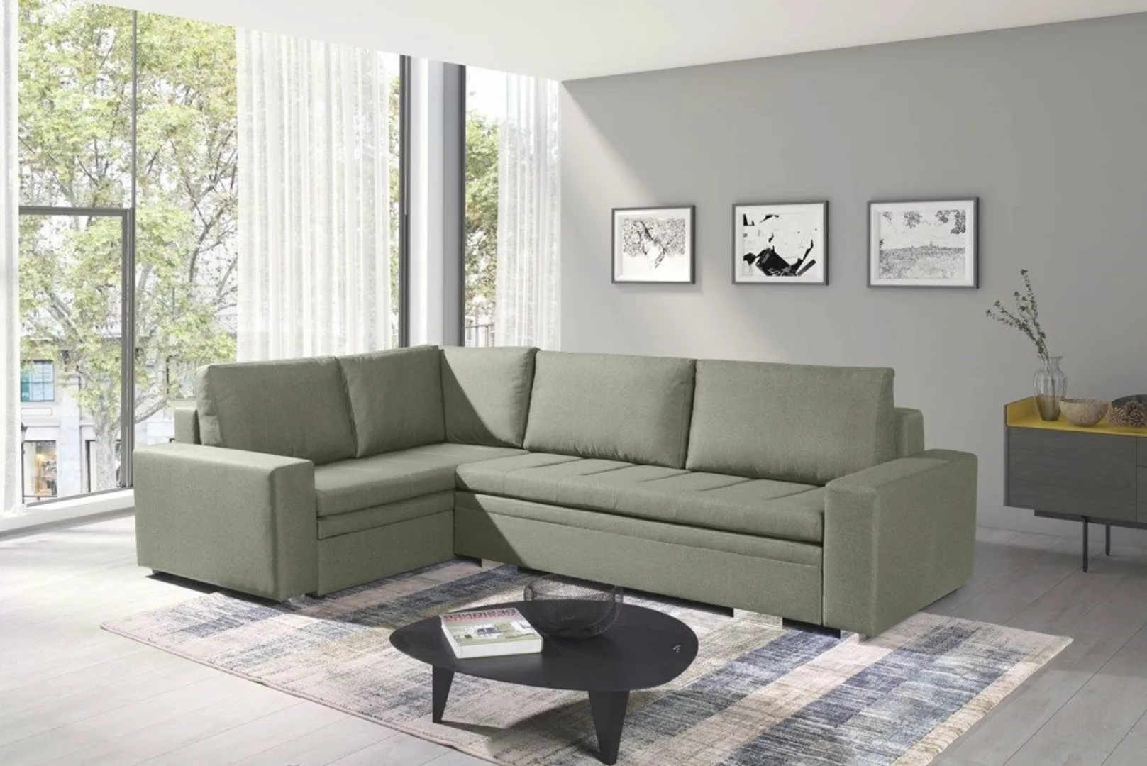 ALTDECOR Ecksofa TIO, Couch mit Schlaffunktion, Wohnzimmer - Wohnlandschaft günstig online kaufen