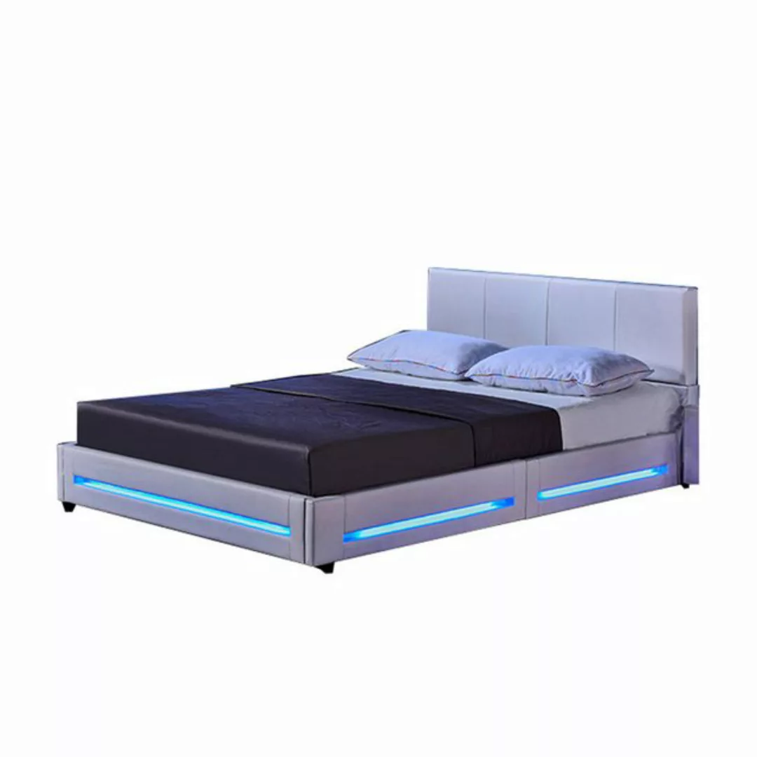 HOME DELUXE Bett LED Bett ASTEROID (Set, 3-tlg., inkl. Lattenrost, Matratze günstig online kaufen