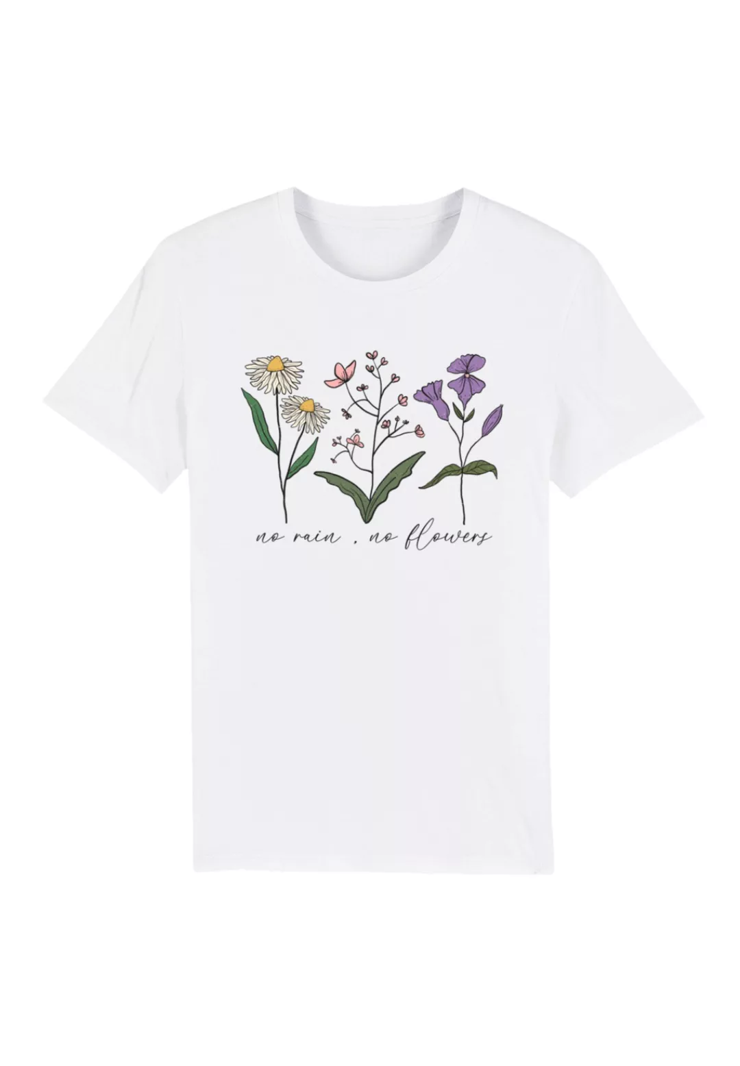 F4NT4STIC T-Shirt "Blumen no rain no Blumens", Premium Qualität günstig online kaufen