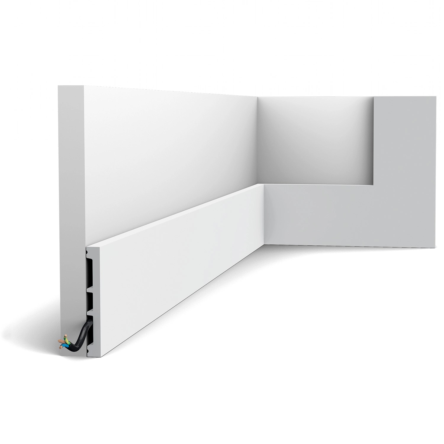 ORAC DECOR SX163-RAL9003 AXXENT SQUARE Sockelleiste bereits lackiert in Wei günstig online kaufen