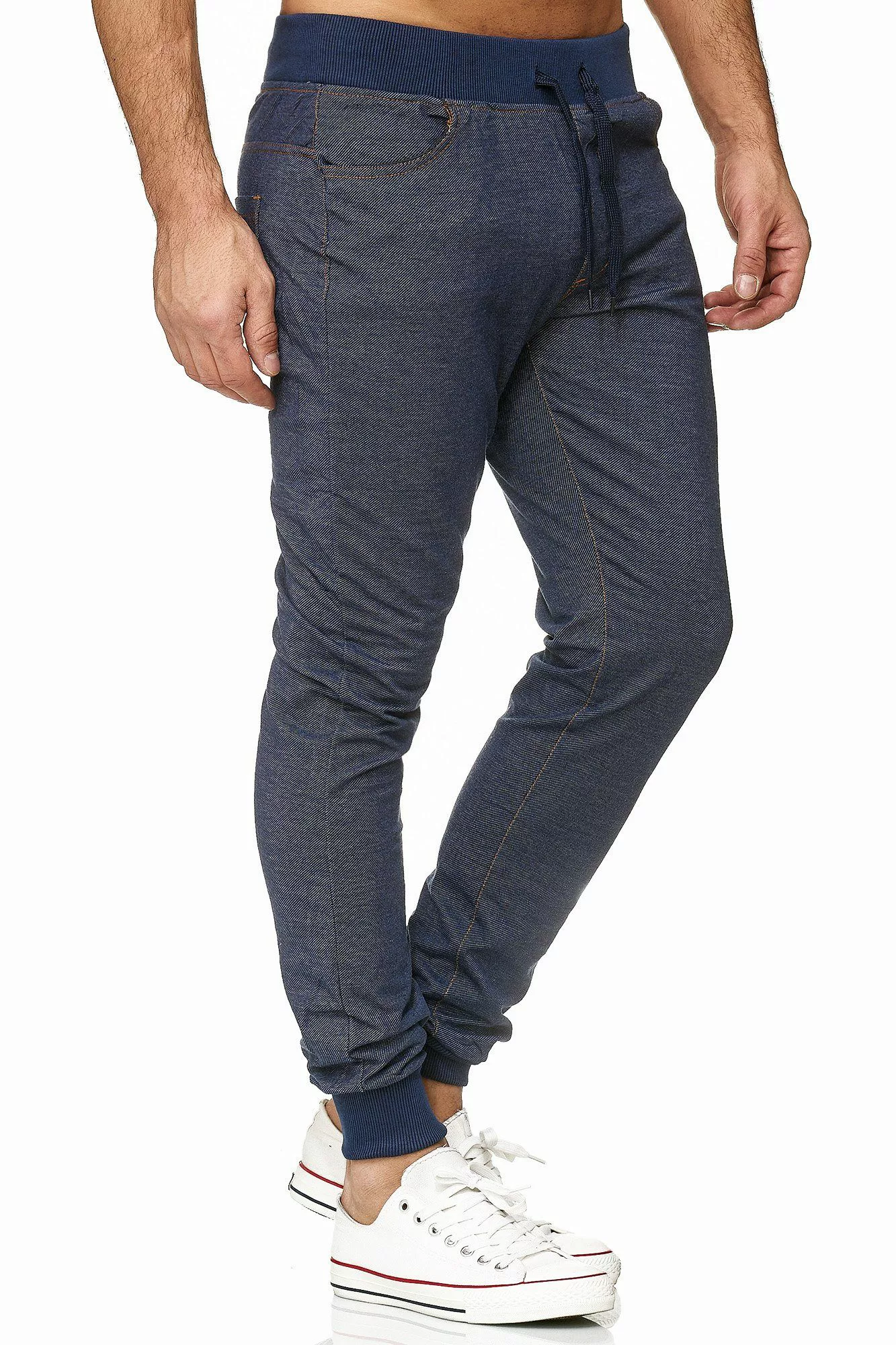 Egomaxx Jogginghose Jeans Optik Stretch Sporthose günstig online kaufen