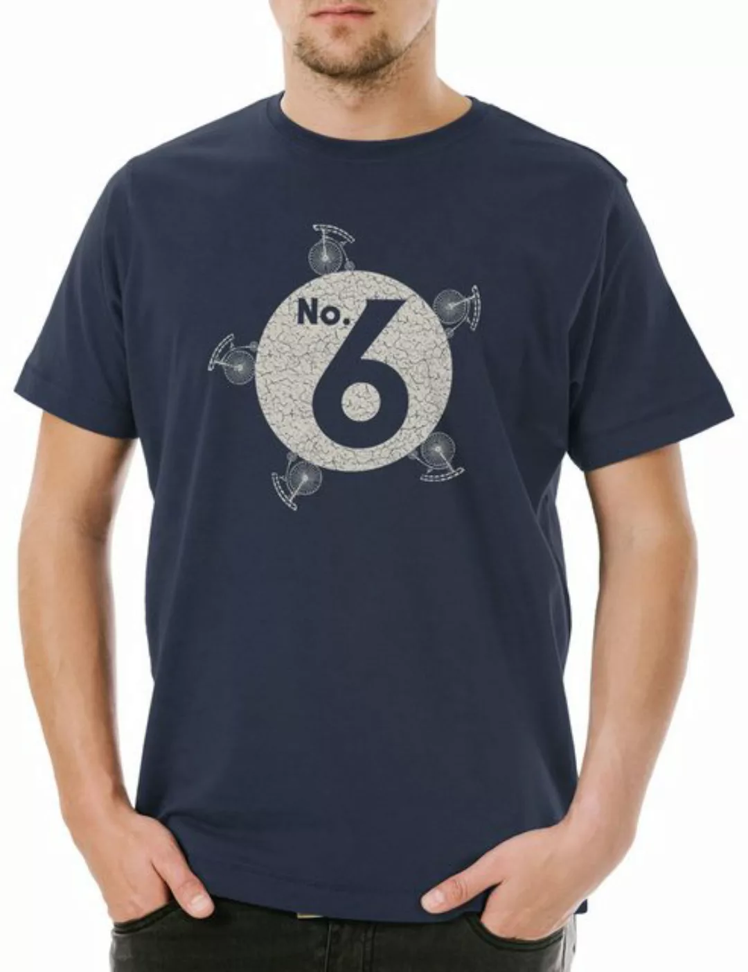 Urban Backwoods Print-Shirt No. 6 Herren T-Shirt The Fun TV Prisoner Number günstig online kaufen