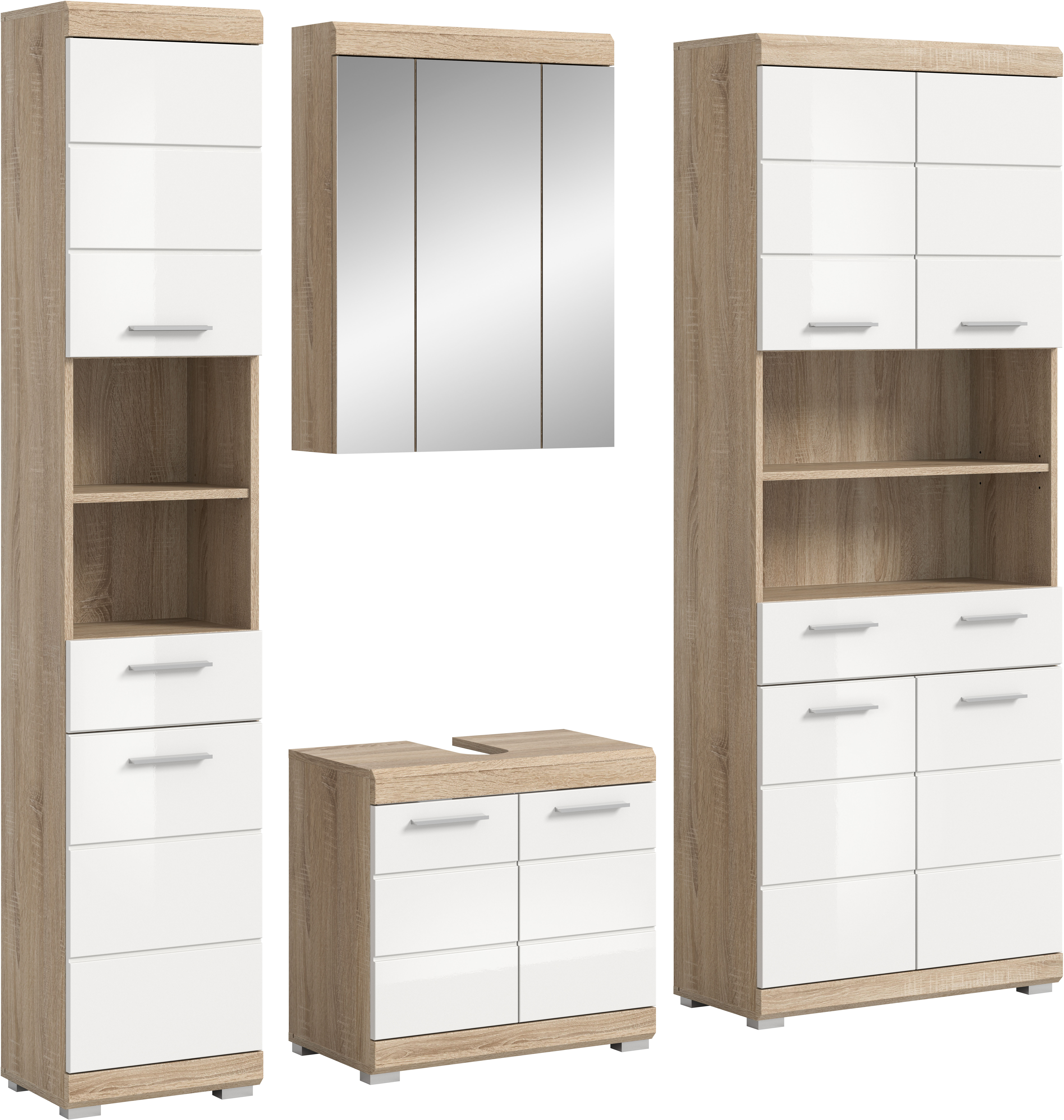 INOSIGN Badmöbel-Set "Siena, 4 teilig, bestehend aus:", (Set), Hochschrank günstig online kaufen