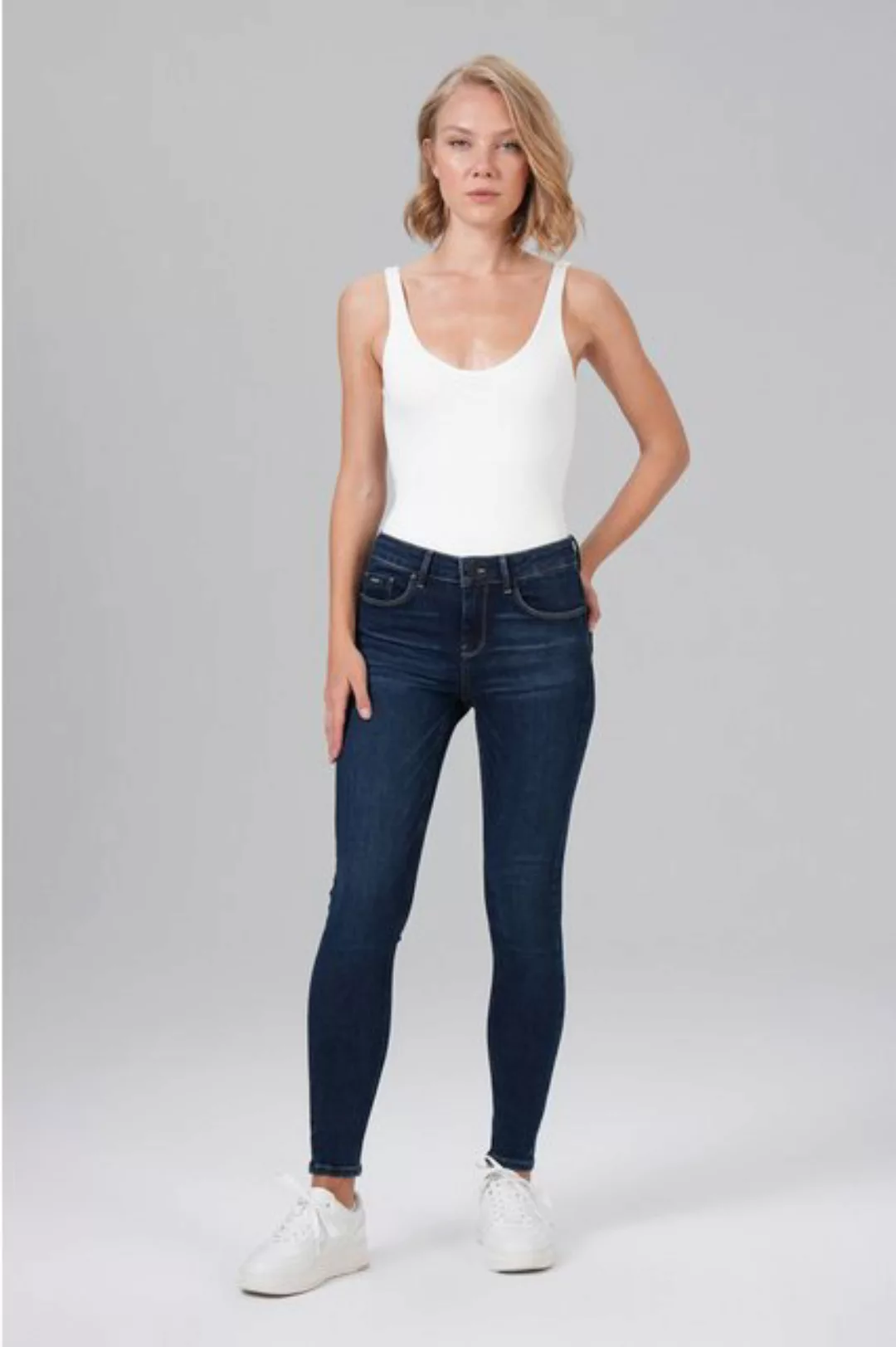 Miracle of Denim 5-Pocket-Jeans Sina Skinny Fit (1-tlg) günstig online kaufen