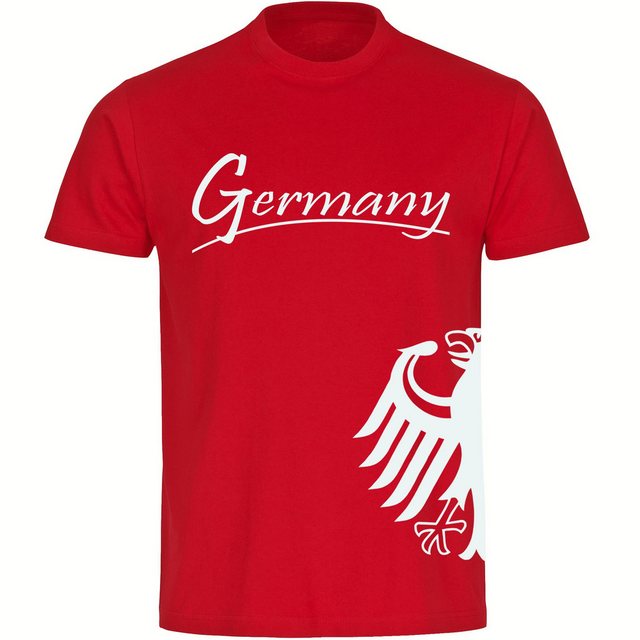 multifanshop T-Shirt Herren Germany - Adler seitlich - Männer günstig online kaufen