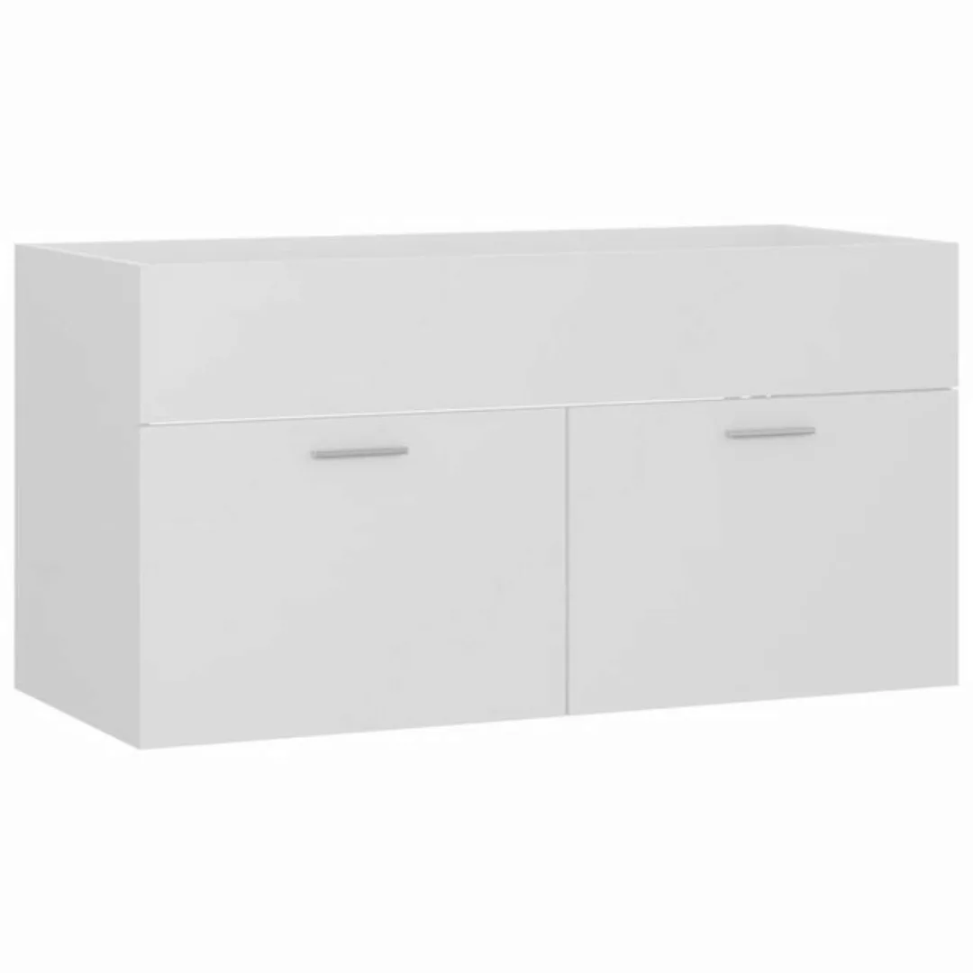 Waschbeckenunterschrank Weiß 90x38,5x46 Cm Spanplatte günstig online kaufen