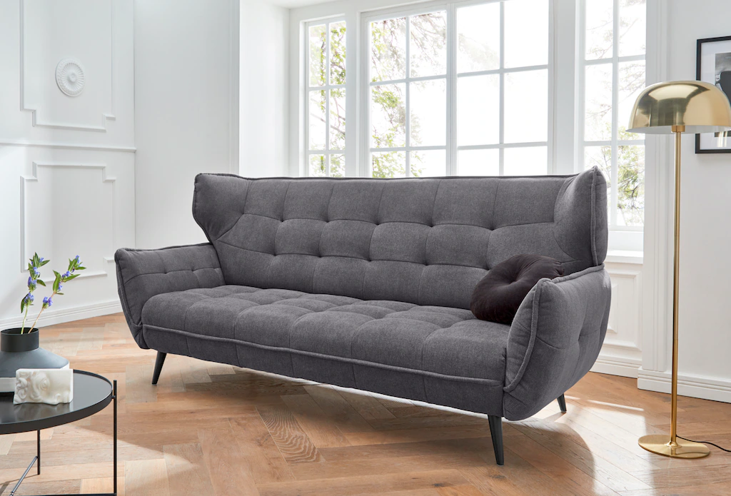 Leonique 3-Sitzer "Ariana", Big-Sofa bzw. stylischer Hochlehner günstig online kaufen