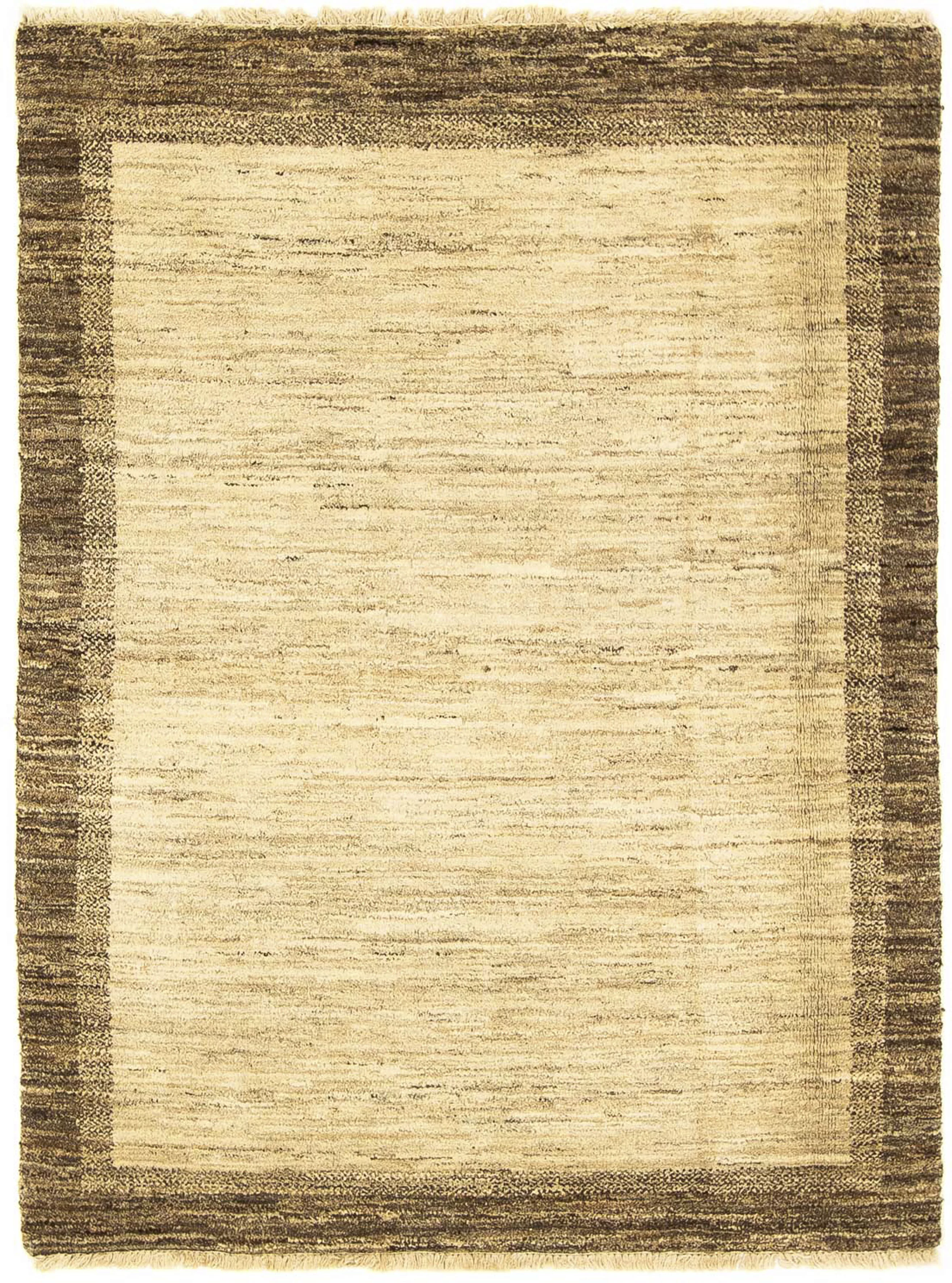 morgenland Wollteppich »Gabbeh - Indus - 153 x 123 cm - hellbraun«, rechtec günstig online kaufen