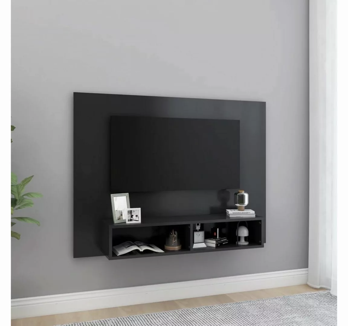 furnicato TV-Schrank TV-Wandschrank Grau 120x23,5x90 cm Holzwerkstoff günstig online kaufen