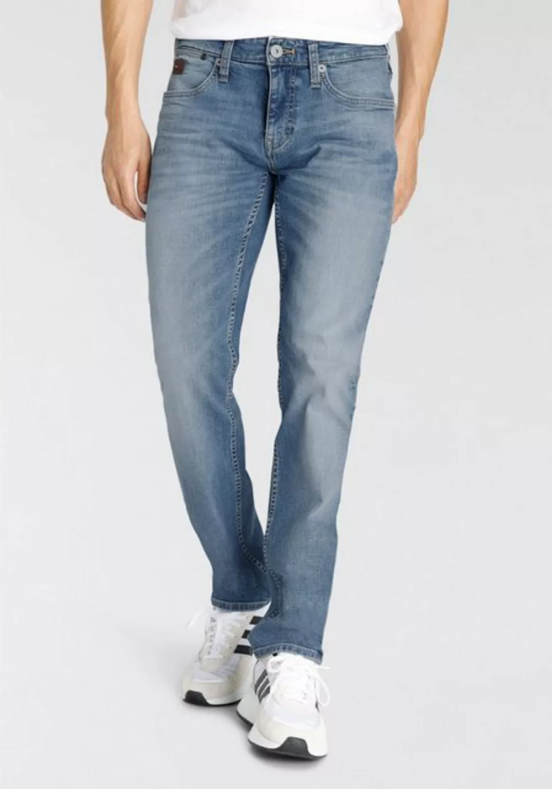 Bruno Banani 5-Pocket-Jeans Mit Lederbadges günstig online kaufen