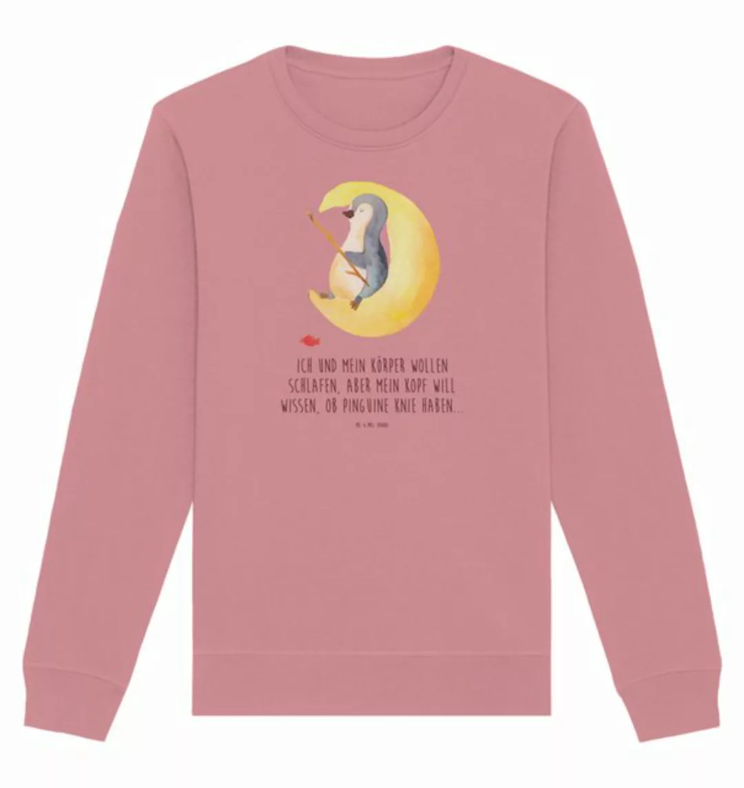 Mr. & Mrs. Panda Longpullover Größe L Pinguin Mond - Canyon Pink - Geschenk günstig online kaufen