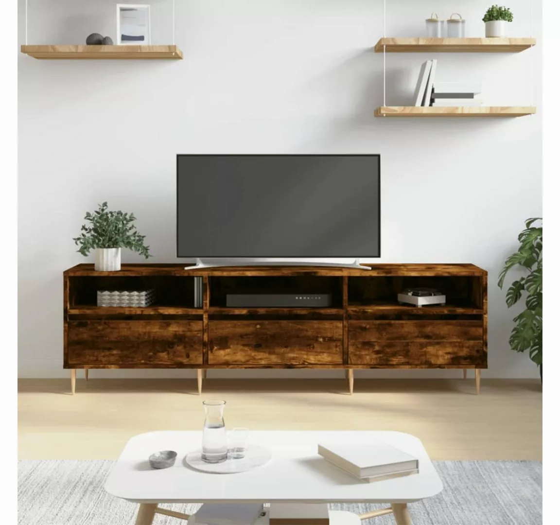 vidaXL TV-Schrank TV-Schrank Räuchereiche 150x30x44,5 cm Spanplatte günstig online kaufen