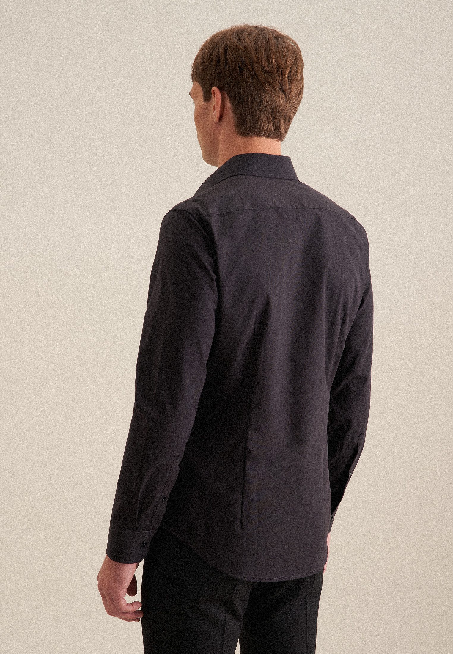 seidensticker Businesshemd "Shaped", Shaped Extra langer Arm Kentkragen Uni günstig online kaufen