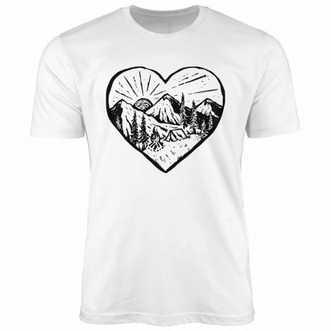 Neverless Print-Shirt Herren T-Shirt Wandern Berge Naturfreund Adventure Ca günstig online kaufen