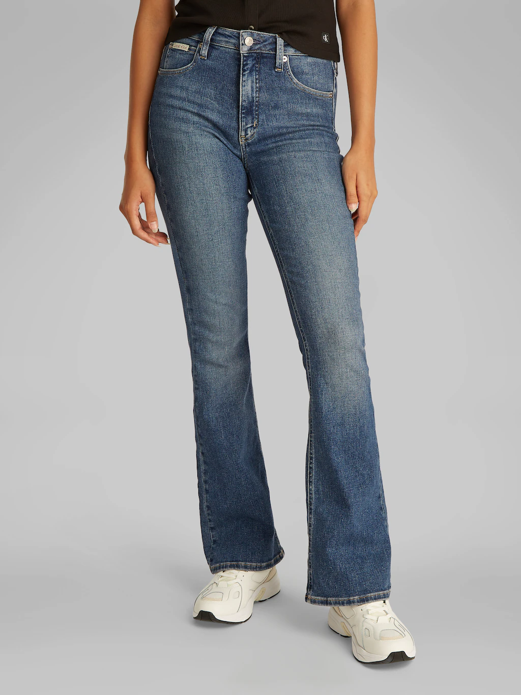 Calvin Klein Jeans Bootcut-Jeans "SKINNY BOOTCUT", in blauer Waschung günstig online kaufen