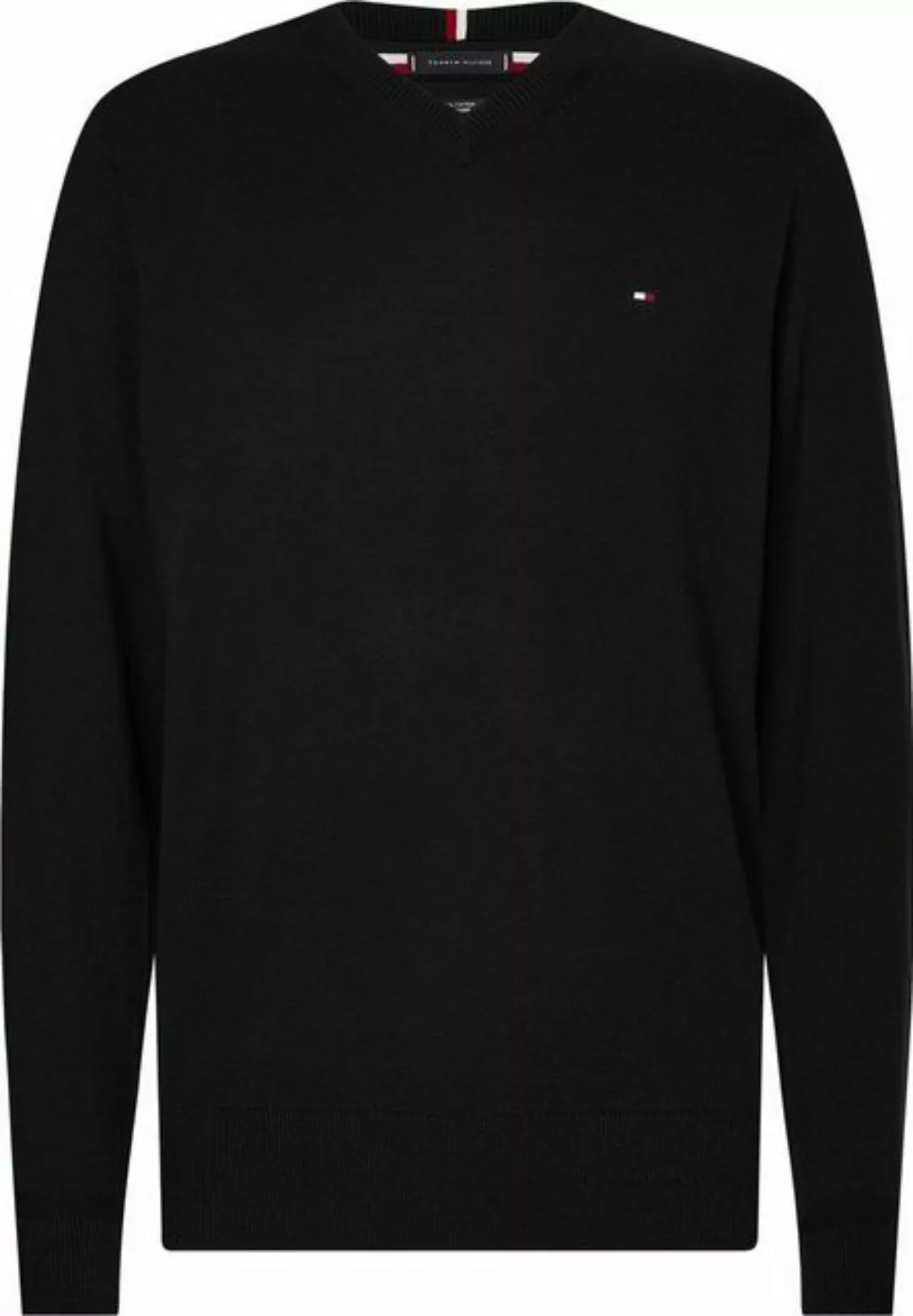 Tommy Hilfiger V-Ausschnitt-Pullover PIMA ORG CTN CASHMERE V NECK günstig online kaufen