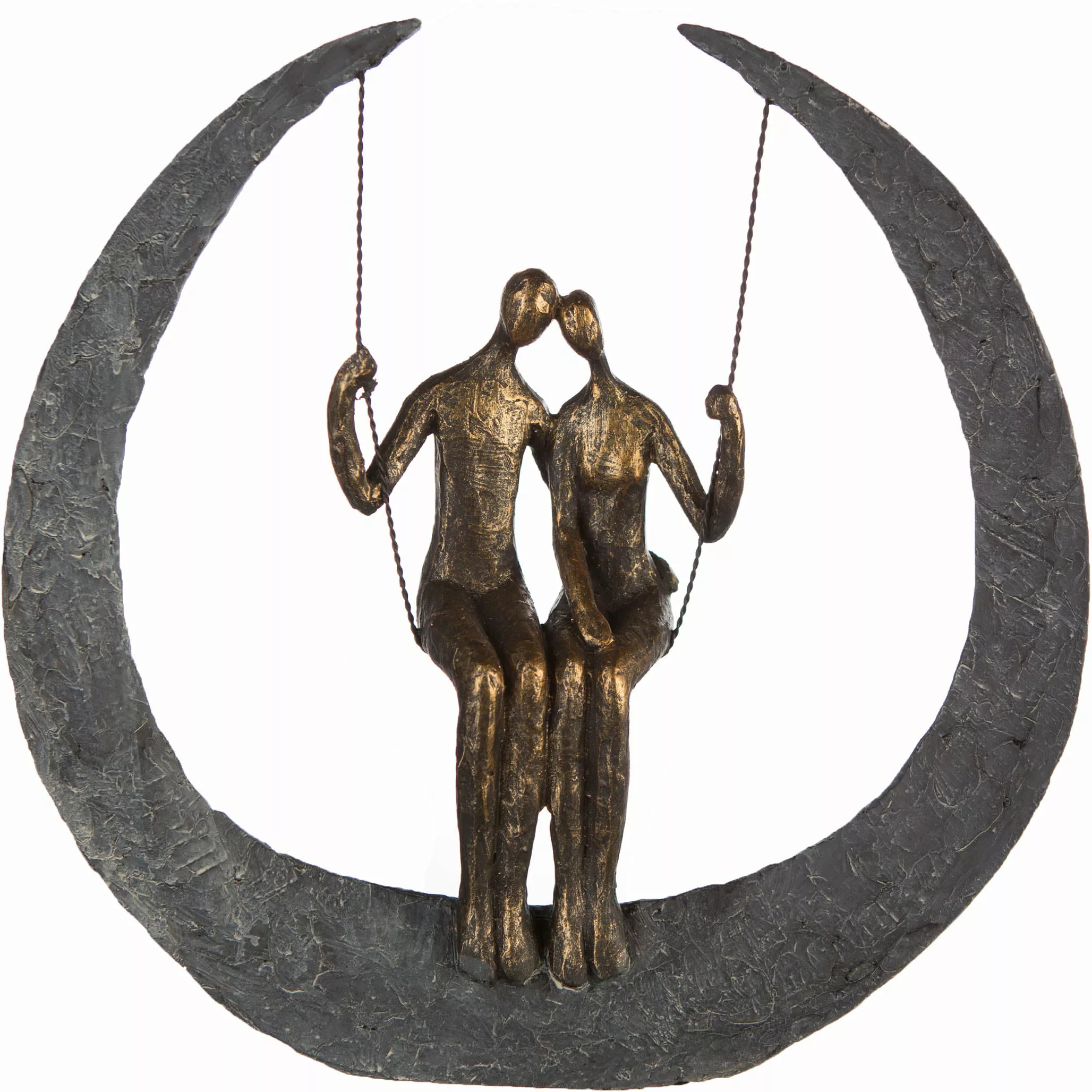 Casablanca by Gilde Dekofigur »Skulptur Swing, bronzefarben/grau«, bronzefa günstig online kaufen