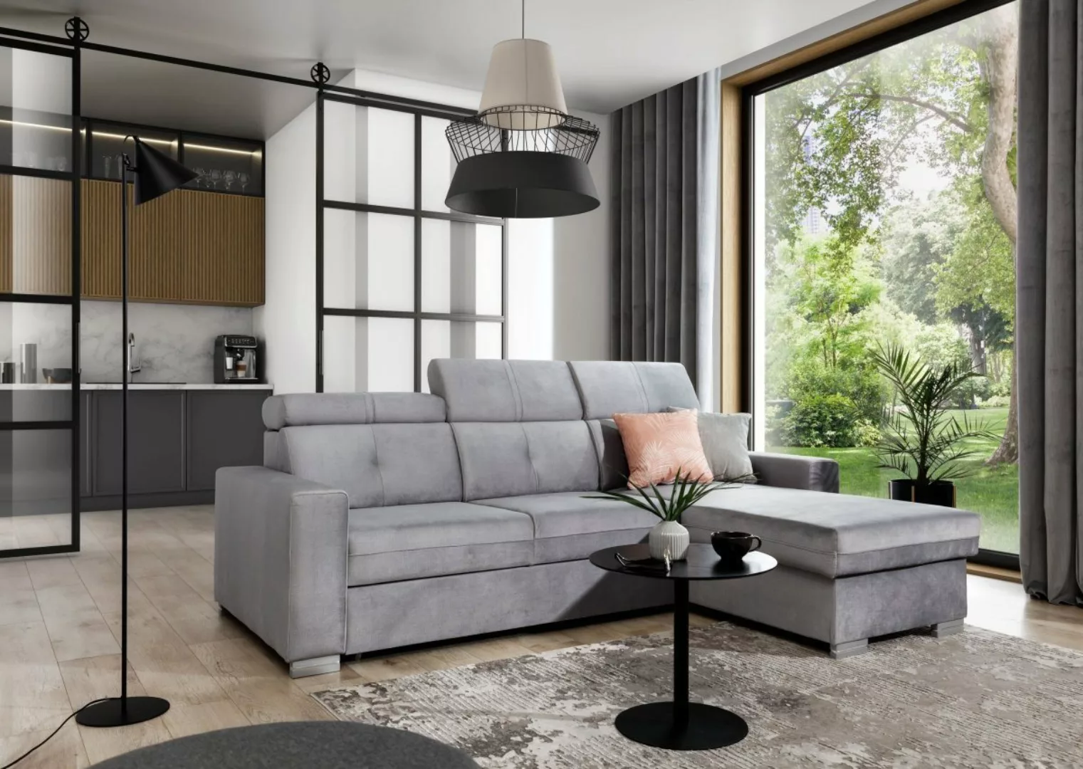Luxusbetten24 Schlafsofa Designer Sofa Ferila, mit Schlaf- und Klappfunktio günstig online kaufen
