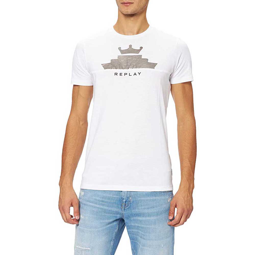 Replay M3465.000.22980p T-shirt M Natural White günstig online kaufen