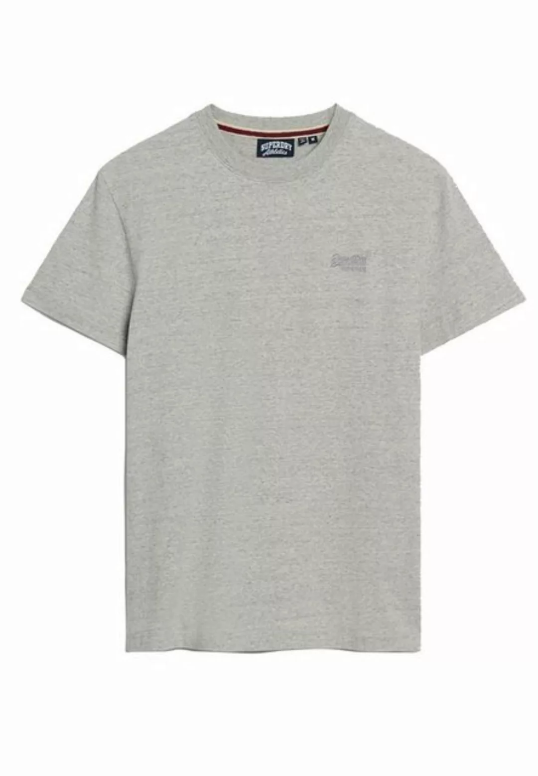 Superdry T-Shirt Superdry Herren T-Shirt ESSENTIAL LOGO EMB TEE Grey Fleck günstig online kaufen