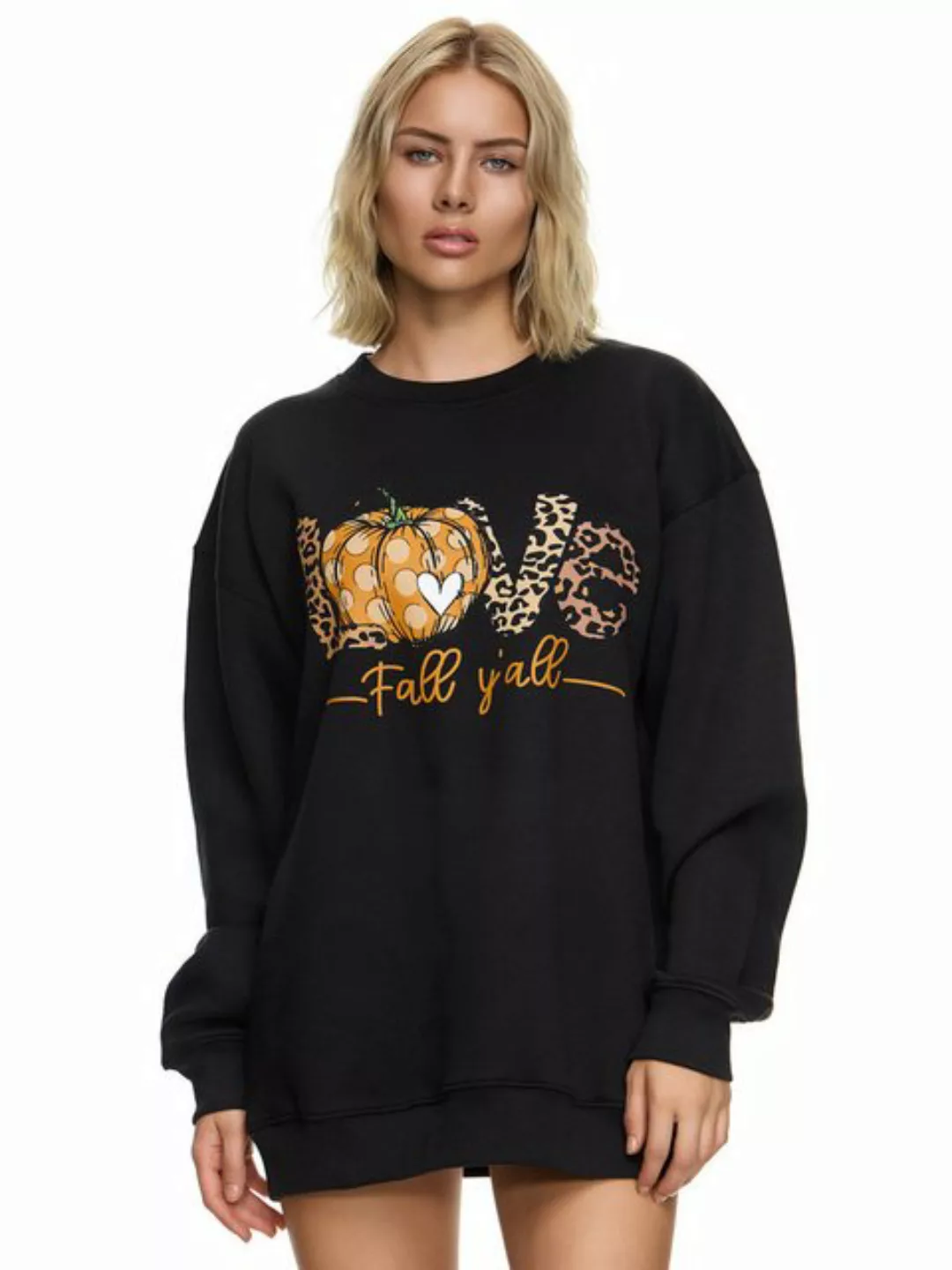 Worldclassca Sweatshirt Worldclassca Oversized Sweatshirt LOVE Print Langar günstig online kaufen