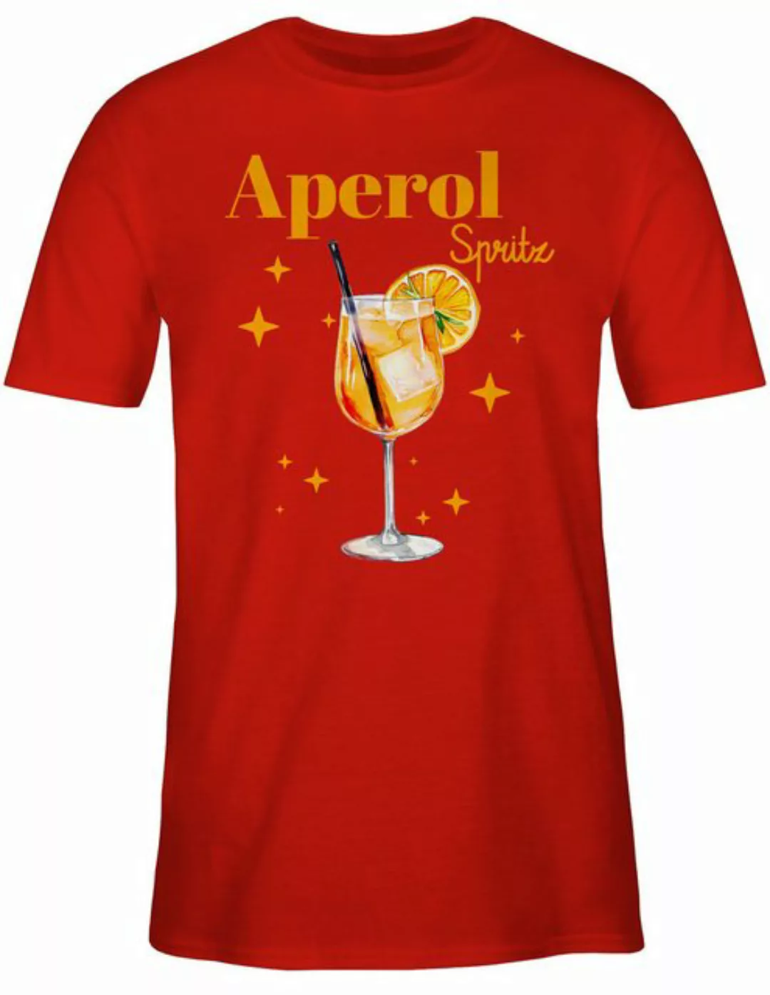 Shirtracer T-Shirt Aperol Spritz Kostüm Aperoli Aperollin Freundin Spritzto günstig online kaufen