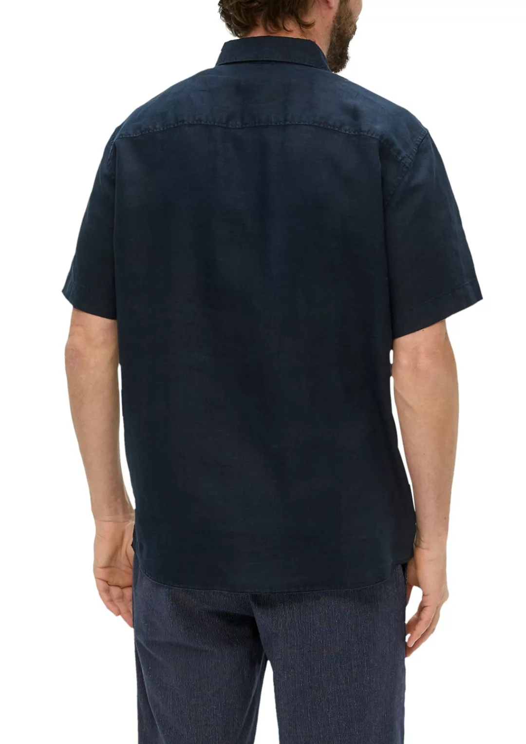s.Oliver Kurzarmhemd aus reinem Leinen günstig online kaufen