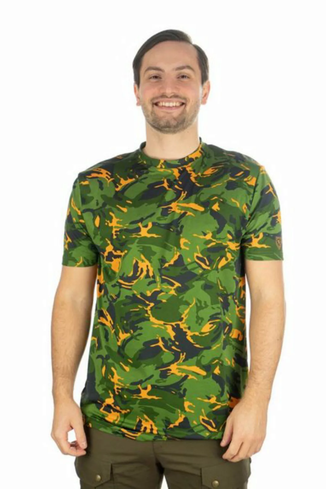 Tom Collins T-Shirt Okewa Kurzarmshirt mit Allover-Camouflage-Druck günstig online kaufen