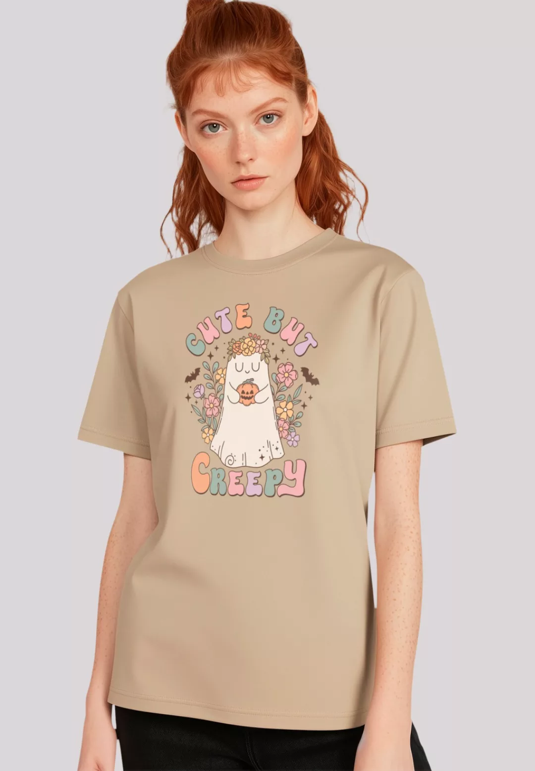 F4NT4STIC T-Shirt "Retro Halloween Cute But Creepy", Premium Qualität, Hall günstig online kaufen