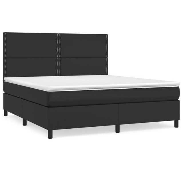 vidaXL Boxspringbett Bett Boxspringbett mit Matratze Kunstleder (180 x 200 günstig online kaufen