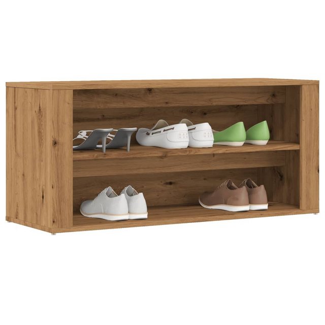 vidaXL Schuhschrank Schuhbank Schuhregal Artisan-Eiche 100x35x45 cm Spanpla günstig online kaufen