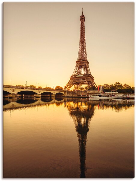 Artland Leinwandbild »Paris Eiffelturm V«, Gebäude, (1 St.), auf Keilrahmen günstig online kaufen