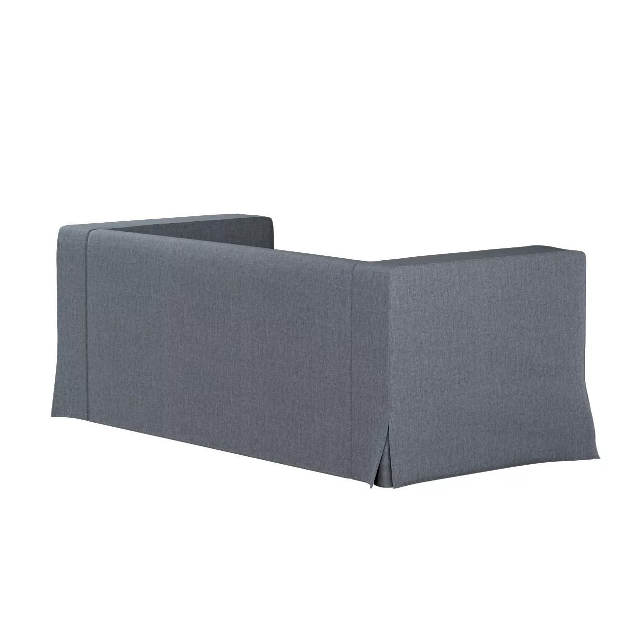 Bezug für Klippan 2-Sitzer Sofa, lang mit Kellerfalte, grau, Klippan 2-er, günstig online kaufen