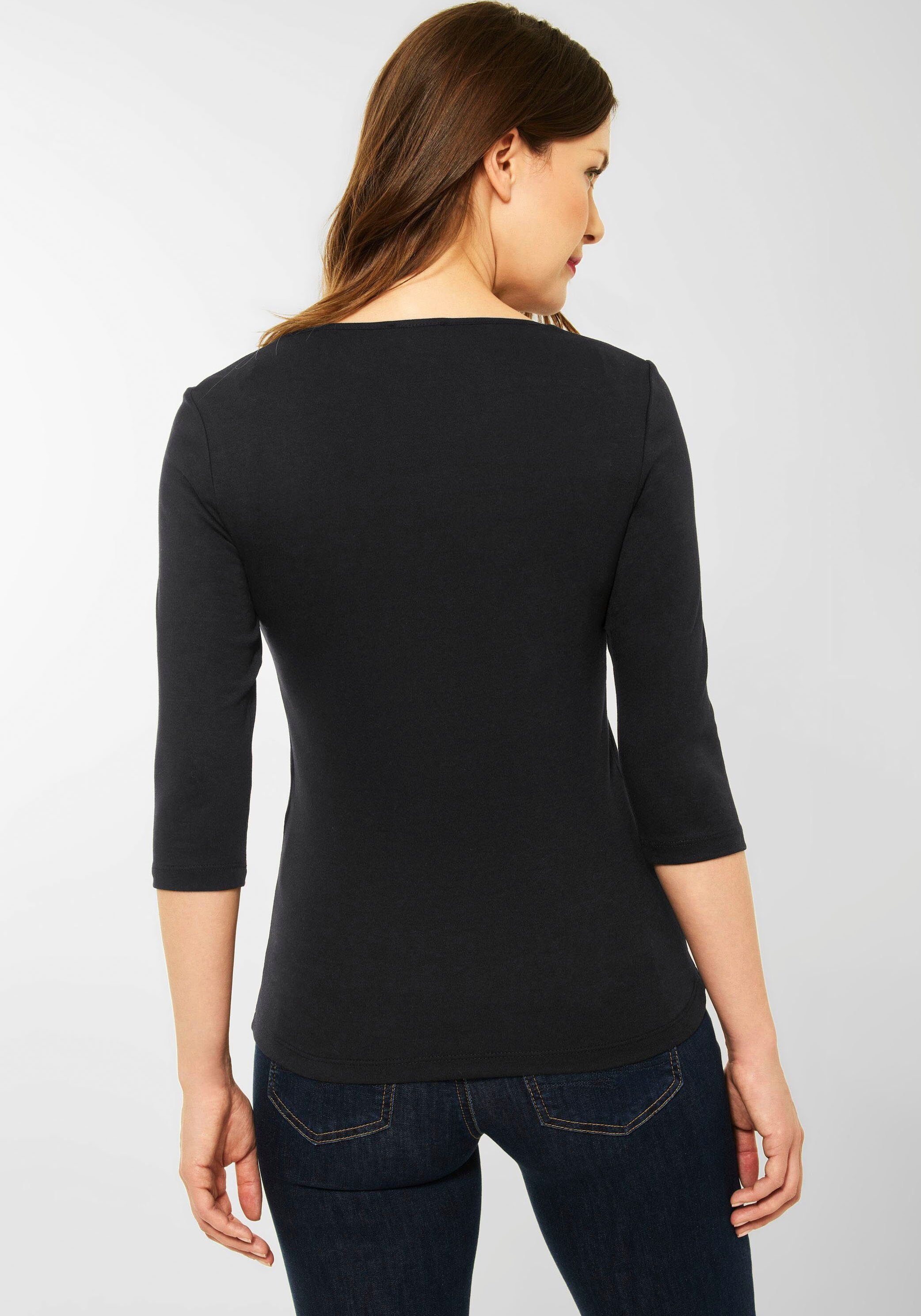 STREET ONE 3/4-Arm-Shirt, mit Rundhalsausschnitt günstig online kaufen