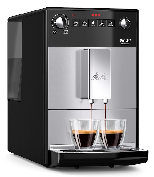 Melitta Kaffeevollautomat »Purista® F230-101, silber/schwarz«, Lieblingskaf günstig online kaufen