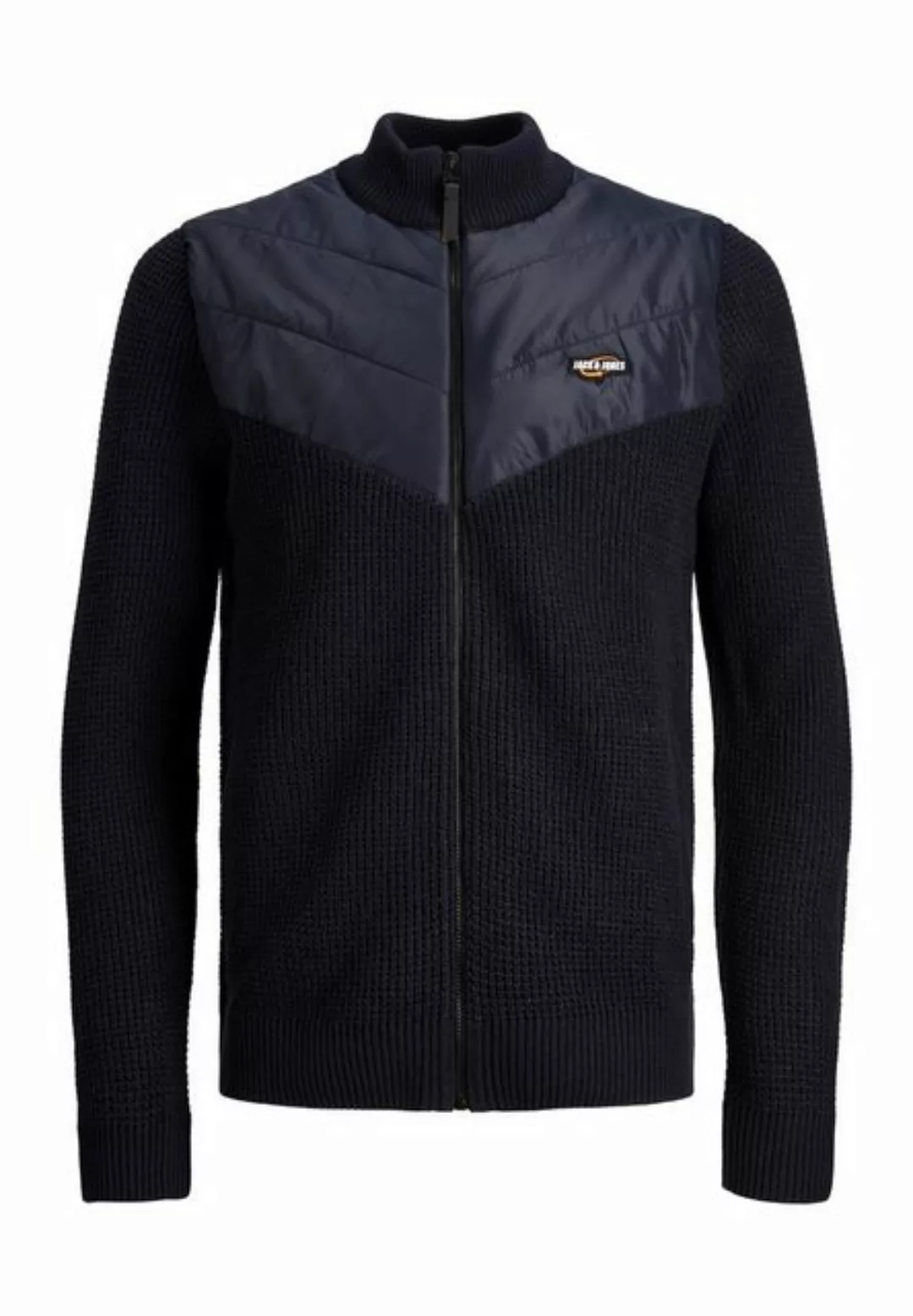 Jack & Jones Cardigan Cardigan Black Knit Hybrid Strickjacke (1-tlg) günstig online kaufen