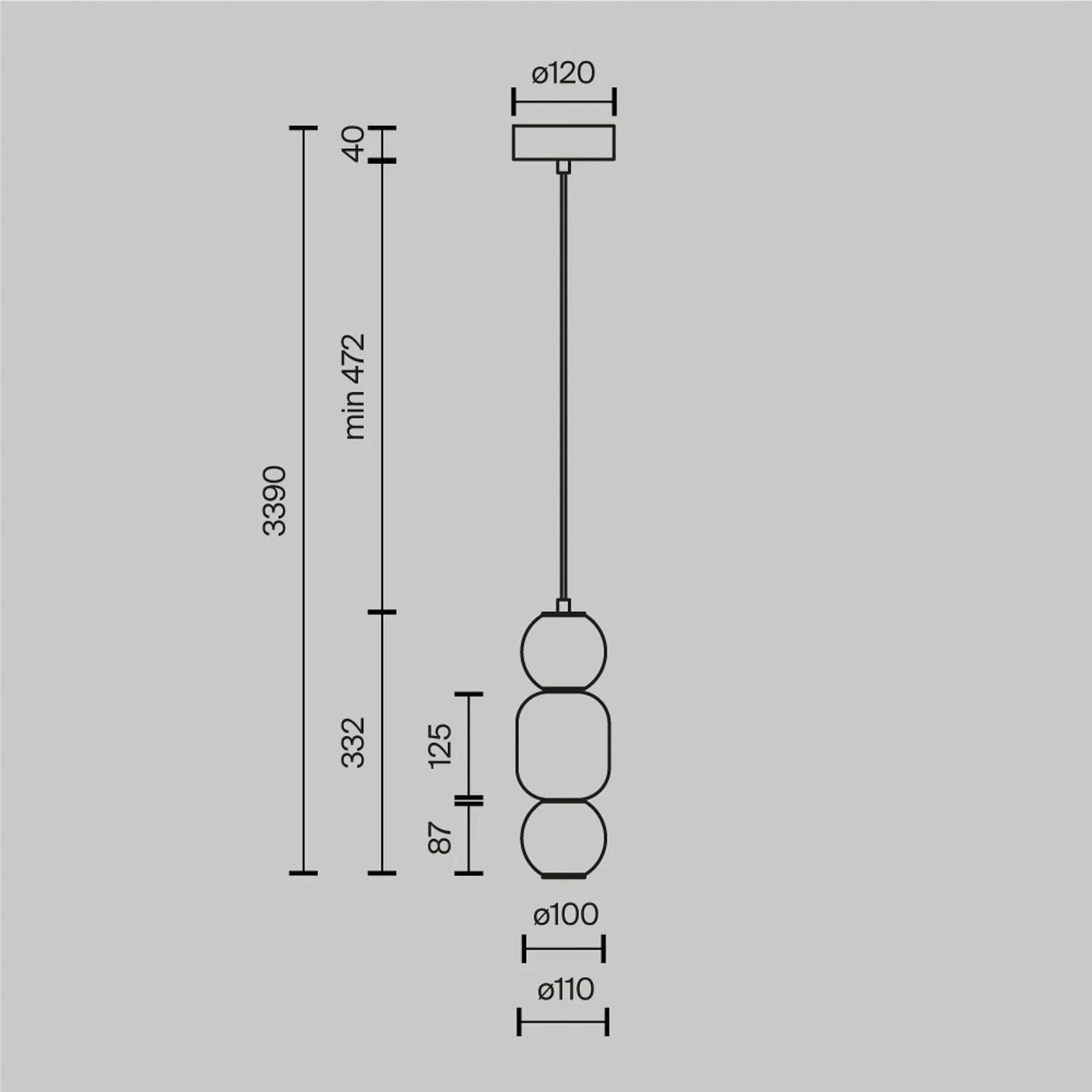 LED Pendelleuchte Drop in Chrom und Transparent 16W 2000lm günstig online kaufen