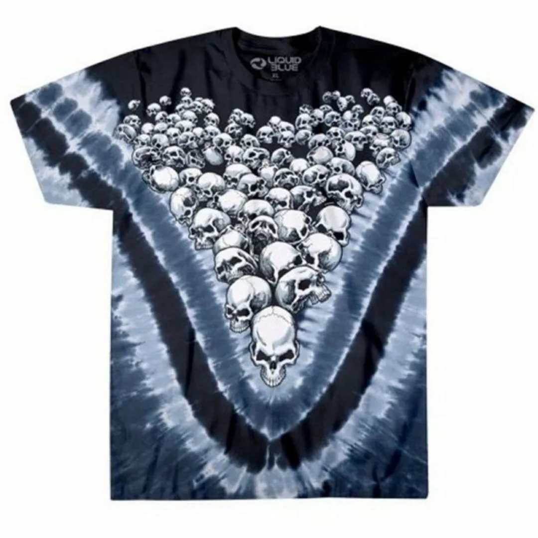 Liquid Blue T-Shirt Boneyard Skulls Rundumdruck günstig online kaufen