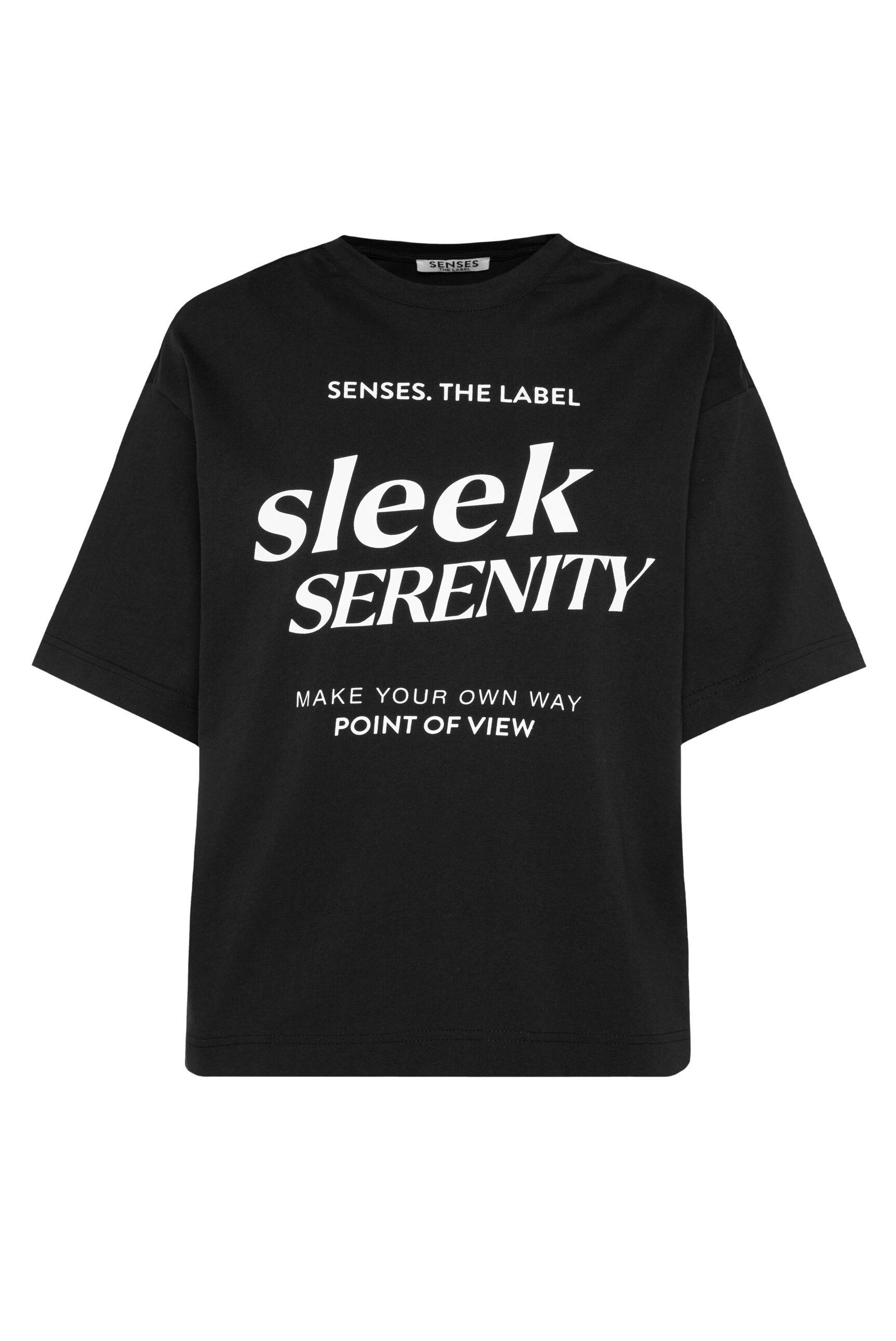 SENSES.THE LABEL Rundhalsshirt, aus Baumwolle günstig online kaufen