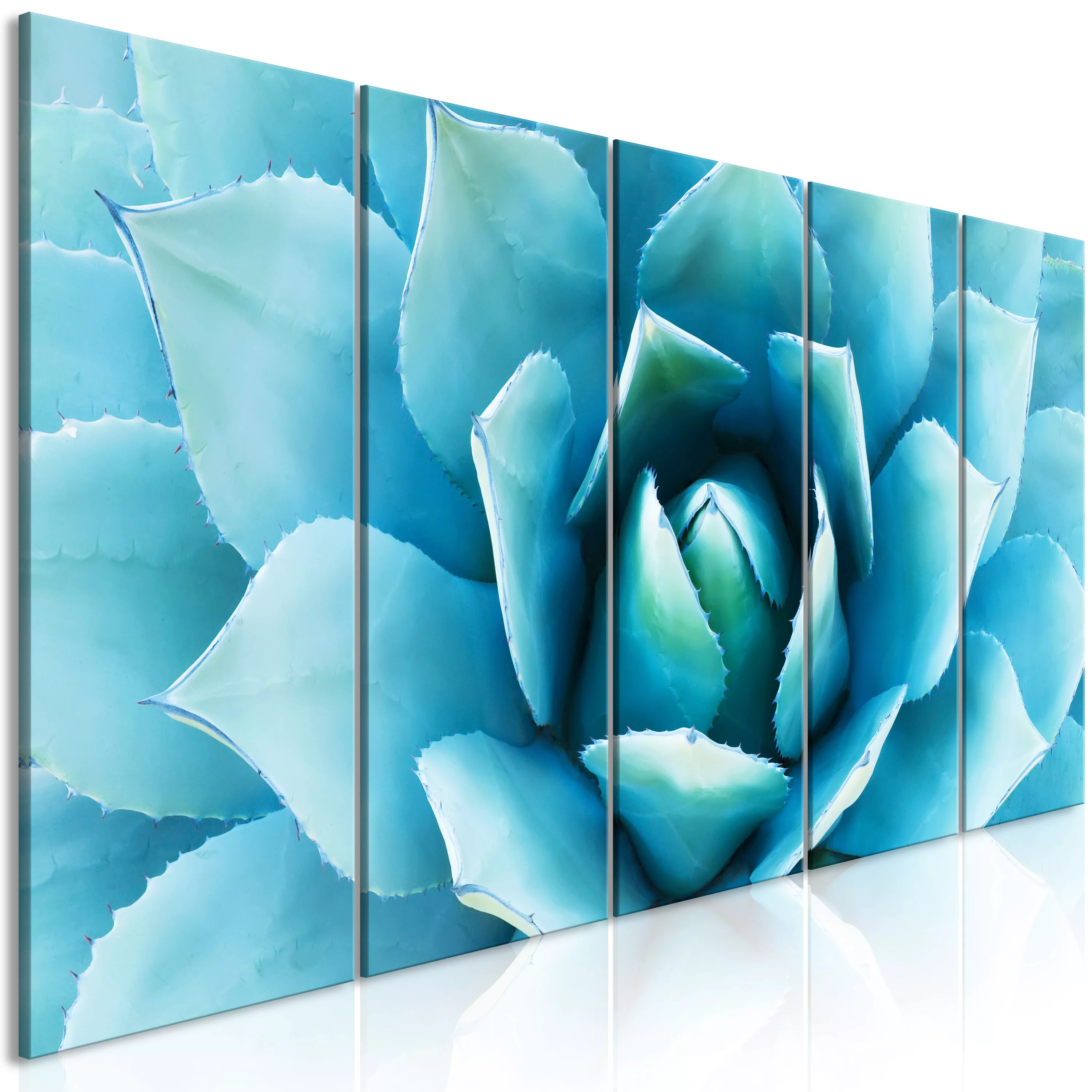 Wandbild - Agave (5 Parts) Narrow Blue günstig online kaufen