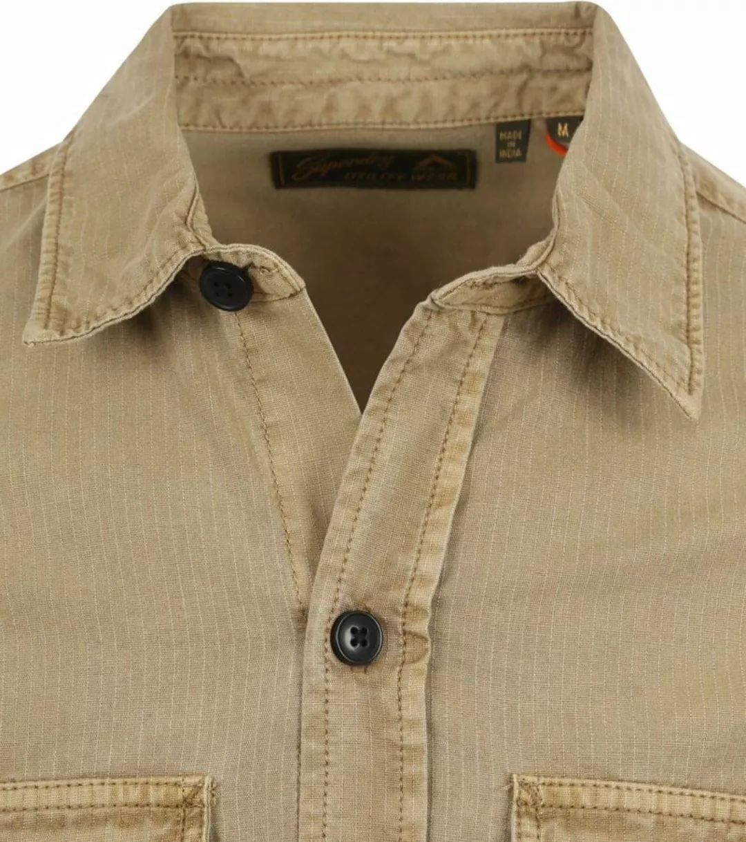 Superdry Overshirt Military Beige - Größe M günstig online kaufen