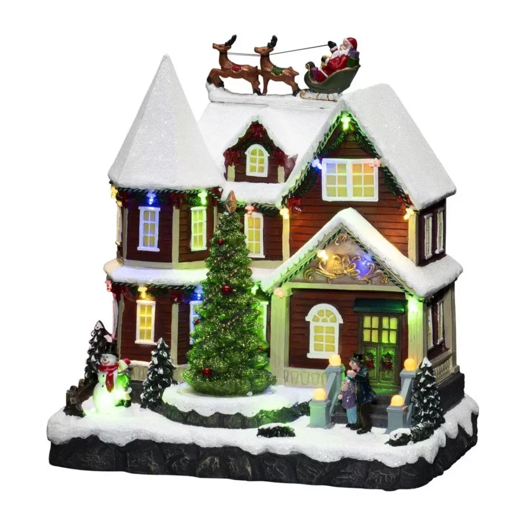 LED Weihnachtshaus RGB in Mehrfarbig 24x 0,06W 48lm günstig online kaufen