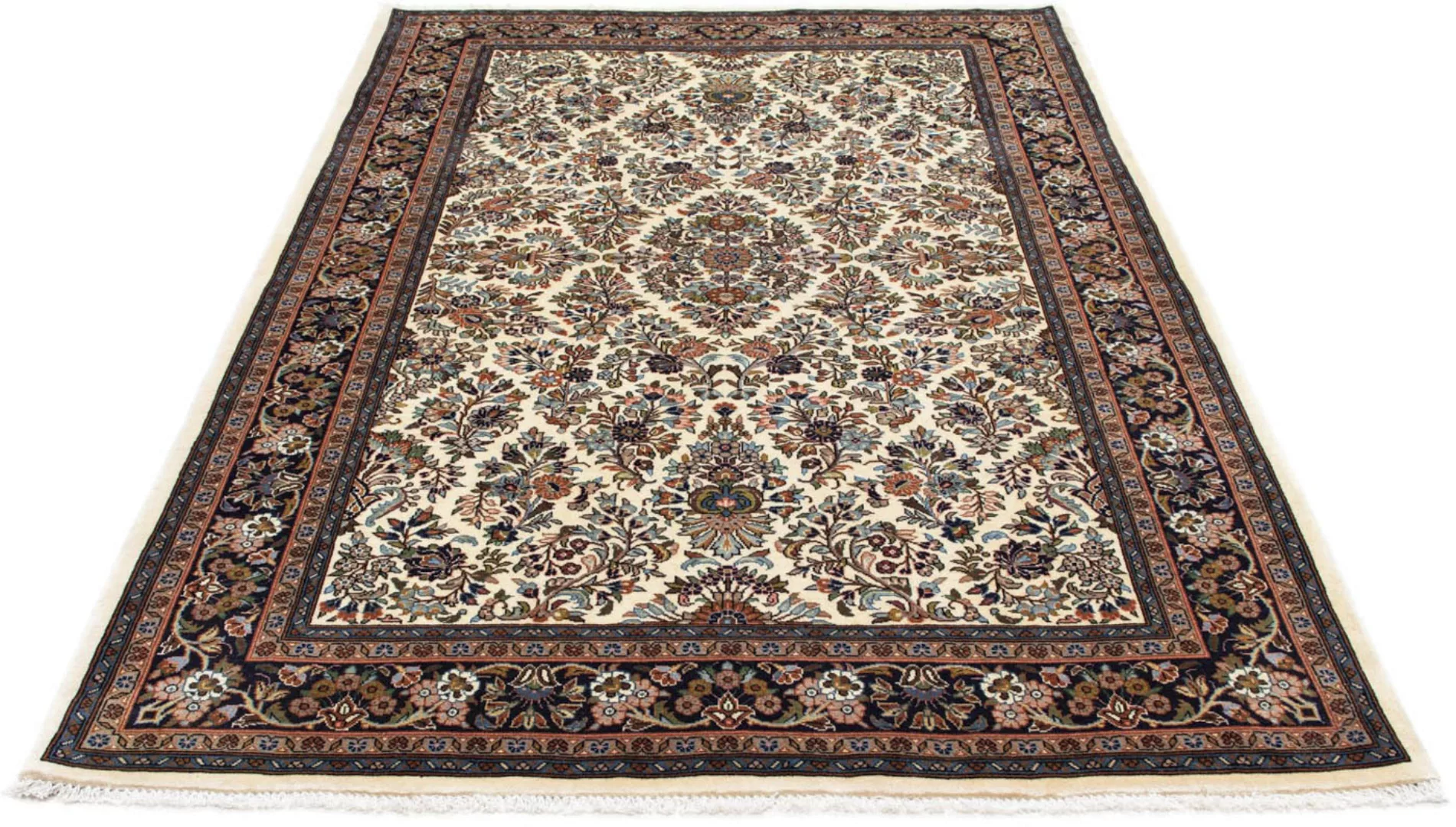 morgenland Wollteppich »Golpaygan Stark Gemustert Beige 211 x 139 cm«, rech günstig online kaufen