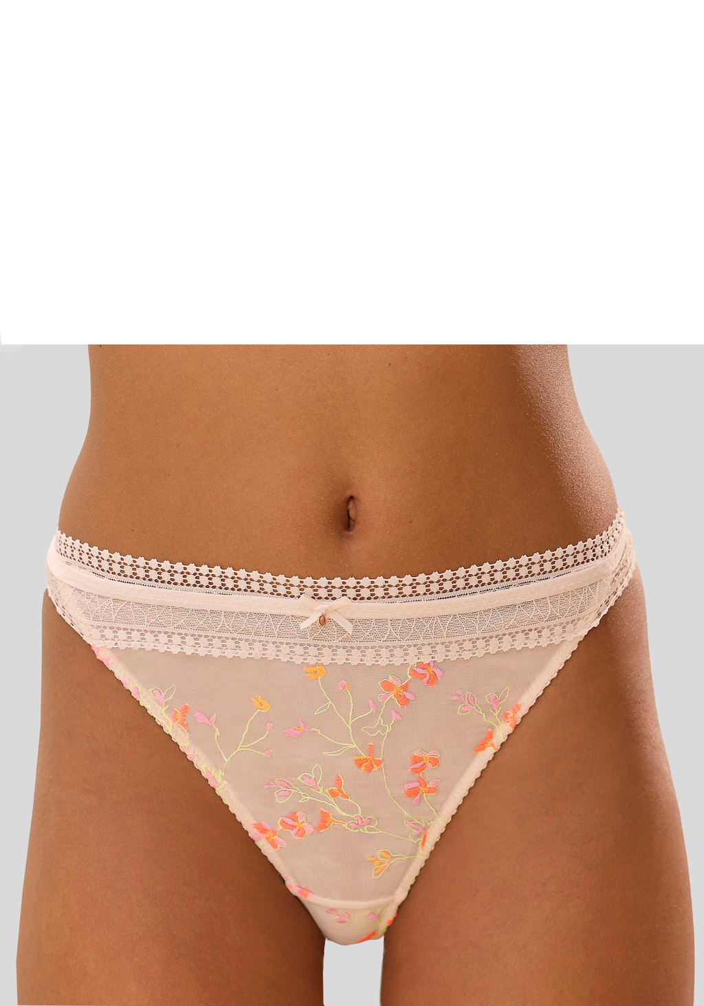 LASCANA Tanga "Jasmin", in floraler Optik günstig online kaufen